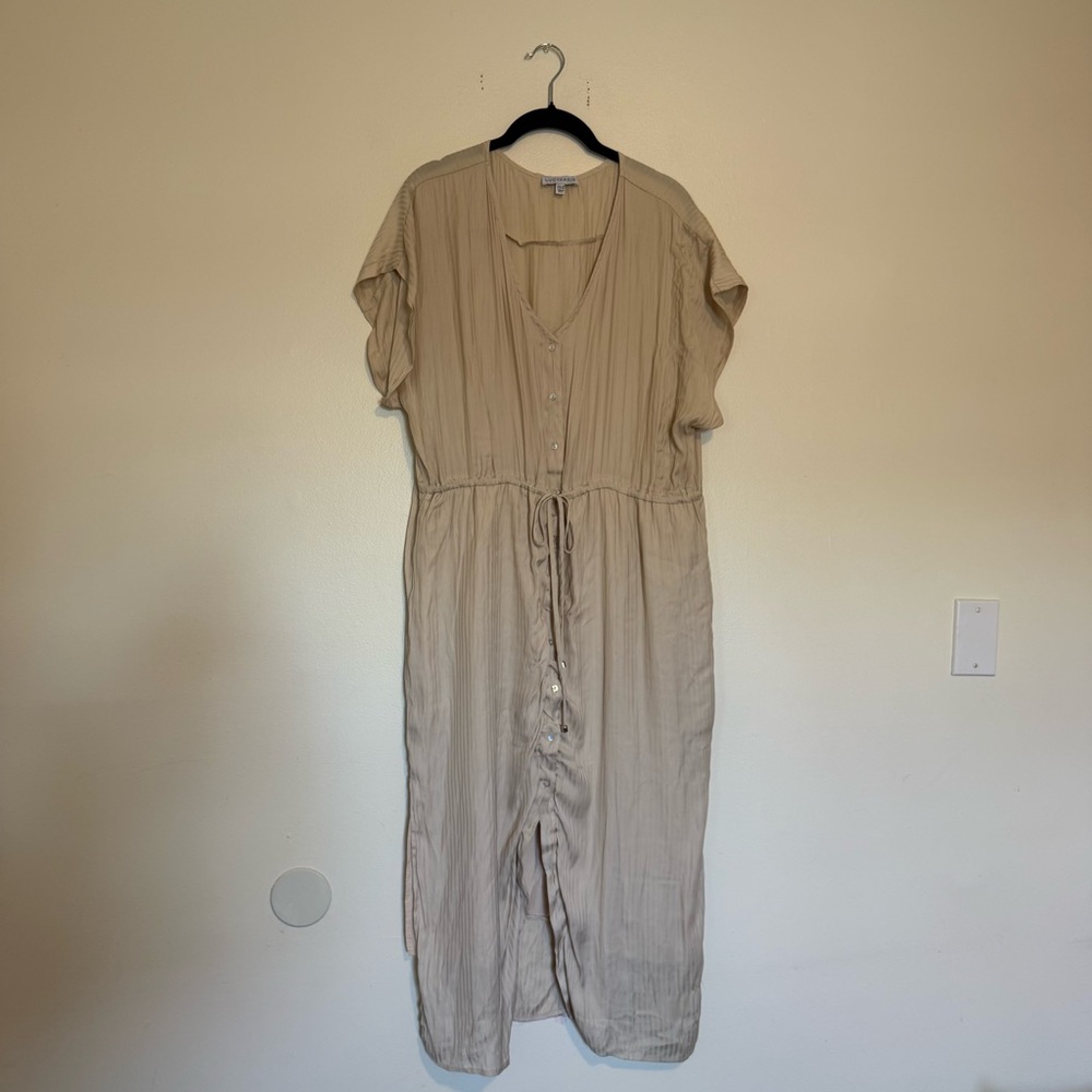 Lucy Paris | Cream Sleeveless Dress